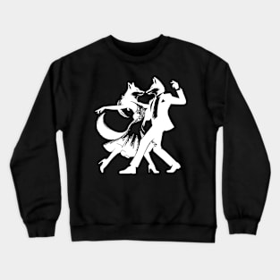 Cool Foxtrot design: Two dancing foxes! Crewneck Sweatshirt